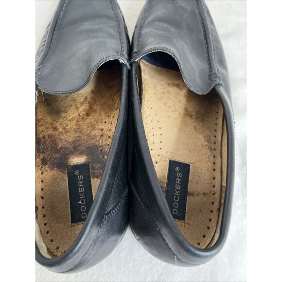 Dockers Mens Black Leather Loafers  size 10 - Picture 5 of 7